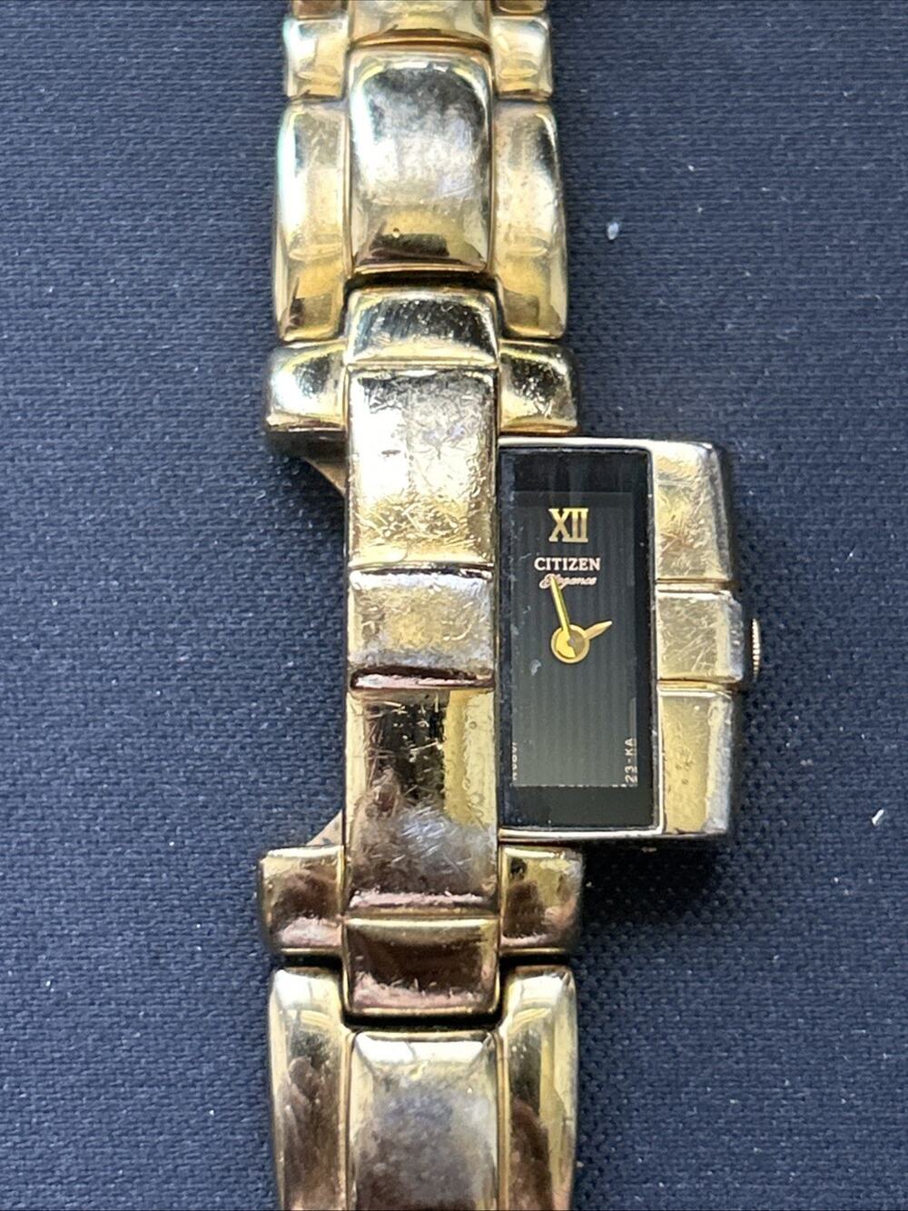 Vintage Citizen Elegance Slide Hideaway Quartz Watch